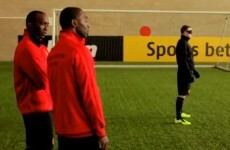 Wayne Rooney leaves Yorke and Cole in awe with blindfolded volley
