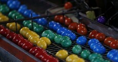 Photos: Factory dyes hundreds of thousands of cooked eggs for Easter