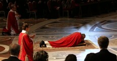 Pope Francis presides over his first Good Friday ceremony