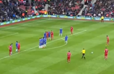 VIDEO: Chelsea are losing because of this perfect Rickie Lambert free kick