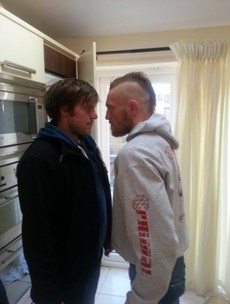 Snapshot: Fran The Man stands toe-to-toe with UFC fighter Conor McGregor