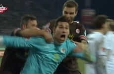 VIDEO: We hope you enjoy this late goal from the St Pauli goalkeeper as much as we do