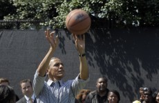 Stick to the day job: Barack Obama left red-faced after missing 17 consecutive shots