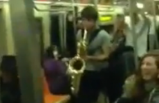 Epic musical battle between two buskers in NY subway