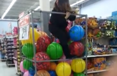 How to climb into a supermarket ball pit