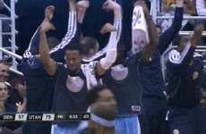 The Denver Nuggets do this dorky 'Italian' celebration whenever Danilo Gallinari hits a big shot