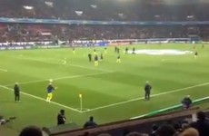Leo Messi and Danny Alves warm up for PSG game with unbelievable game of keepy-uppy