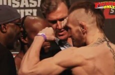 It nearly kicked off at Conor McGregor's first ever UFC weigh-in today