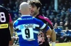 Peter Stringer managed to keep his cool despite Stade Francais scrum-half spitting in his face