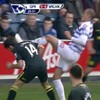 Bobby Zamora sees red for landing a boot to the head of Jordi Gomez