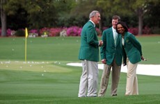 Condoleezza Rice nailed a 40-footer at Augusta yesterday (and Lefty loved it!)