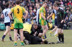 The accidental clash which injured GAA ref Padraig Hughes