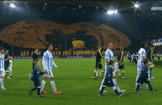 Check out this amazing fan display from the Dortmund fans tonight