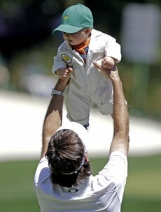 Family affair as golf elite joined by partners, kids, babies for Masters Par 3