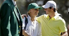 In pictures: Caroline Wozniacki caddying for boyfriend Rory McIlroy at Augusta