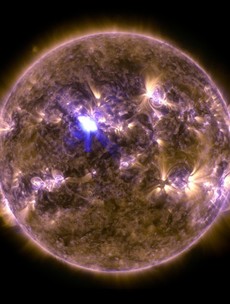 The sun emitted its biggest flare of 2013 today