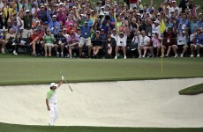 Jason Day got Masters Sunday off to a flier with this eagle from the 2nd bunker
