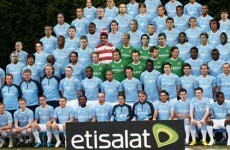 Greeks embarrassed as spoof Man City squad picture used in match programme