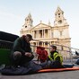 Thatcher supporters set up camp ahead of funeral