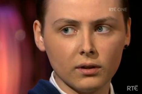 Donal Walsh, 16, on RTÉ's Saturday Night Show.