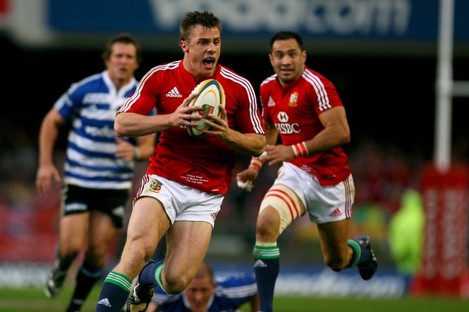 Tommy Bowe in action on the 2009 tour.