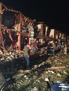 Photos: 'Devastation' at scene of fertiliser plant explosion in Texas