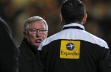Alex Ferguson fumes at Andy Carroll tackle on David De Gea
