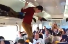 Just an average Friday on the Dublin-Galway train...