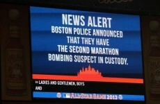 Stadium chants 'U-S-A', sings 'Sweet Caroline' as Boston suspect arrested