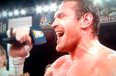 Tyson Fury celebrates K.O win by serenading boxing fans