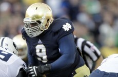 Big man with a football! 350lb lineman set to be Notre Dame's secret weapon