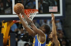 A Warriors player threw down a sick reverse dunk — and his bench went nuts