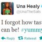 Tweet Sweeper: Una Healy is made for a sandwich maker