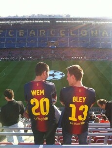 These two Barcelona fans weren't predicting tonight's result