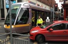 Luas crash at junction of Jervis Street and Abbey Street