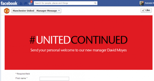 United jump Facebook gun, name David Moyes coach 15 minutes too soon