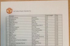 Is this the playlist for Alex Ferguson's final game at Old Trafford?