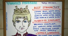 Hands up who wants a King Joffrey pizza