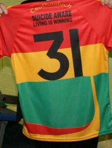 The new Carlow jersey supports suicide awareness
