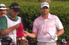Sergio Garcia has 'Tin Cup' moment, puts 3 balls in the water