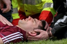 Galway's Fergal Moore recovered after being knocked out in hurling league game