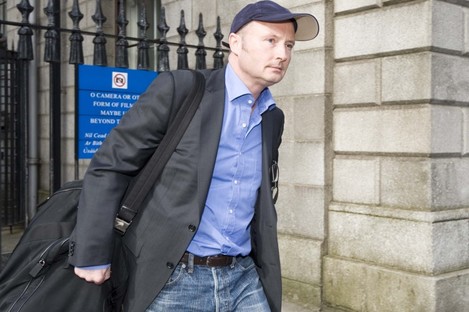 Jim Corr leaving the Four Courts yesterday