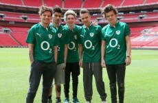 How does this picture of One Direction in Ireland Rugby jerseys make you feel then