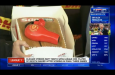 Alex Ferguson was presented with a hairdryer cake by journalists today