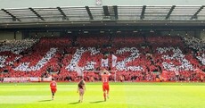 Liverpool fans say goodbye to Jamie Carragher with huge mosaic