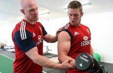 Look how much fun Paul O'Connell had at Lions training today