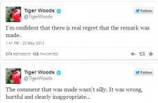 Tiger Woods calls Sergio Garcia's fried chicken jibe 'wrong, hurtful, and clearly inappropriate'