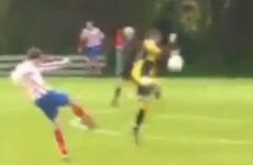 The best volley from a corner you're going to see this week