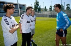 Niall Horan & One Direction meet Real Madrid's Ronaldo in short shorts