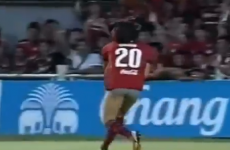 Player scores goal, puts shorts on head, gets sent off